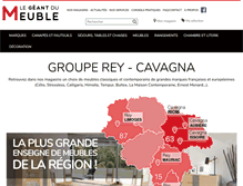 Tablet Screenshot of meubles-rey.fr